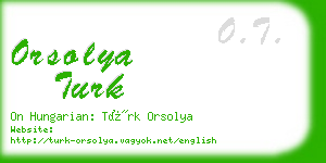 orsolya turk business card